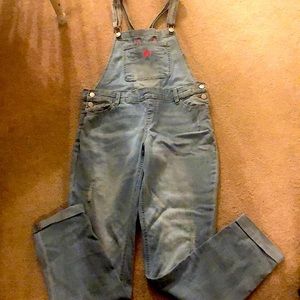 Girls justice overalls size 16